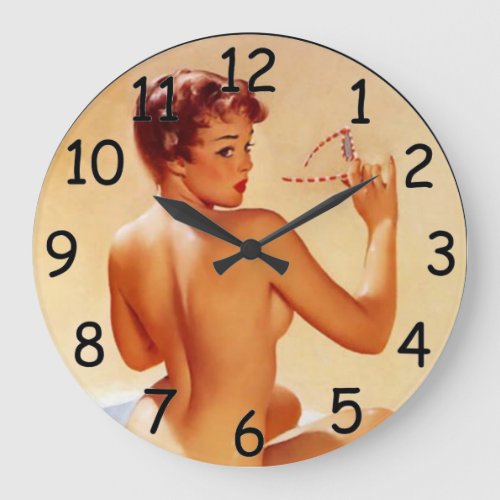 Pin Up Beach Beauty Clock