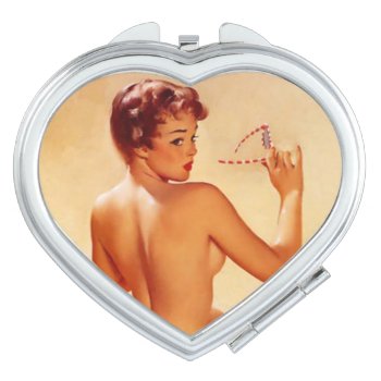Pin Up Beach Beauty Mirror by VintageBeauty at Zazzle