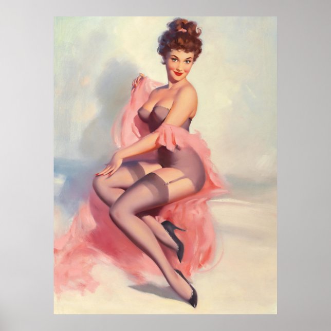 Pin-up Beautiful In Pink Poster (Front)