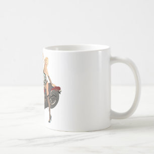 Pin-up biker girls coffee mug
