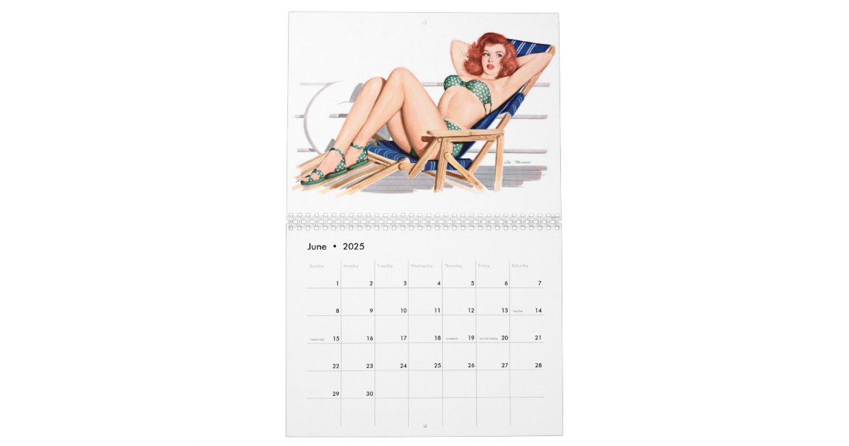 Pin-Up Calendar | Zazzle pin-up-calendar-zazzle