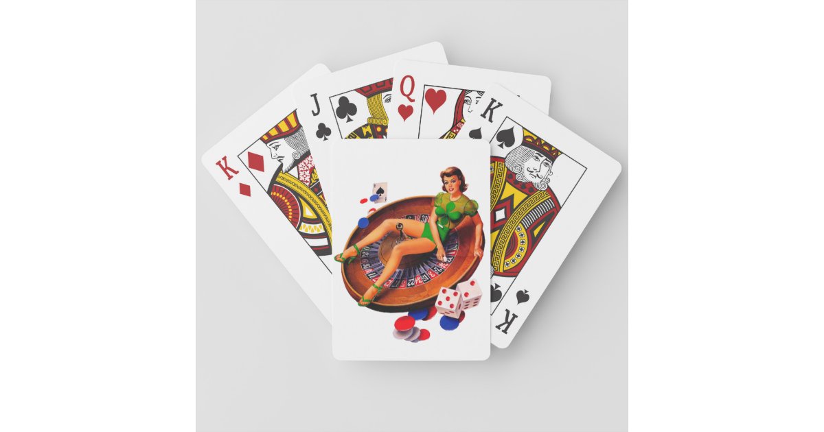 Pin Up Casino Girl Las Vegas Playing Cards