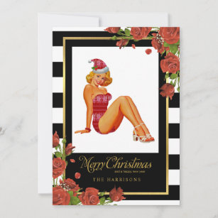 Merry Mean Girls Christmas Pin-ups Stationery Cards