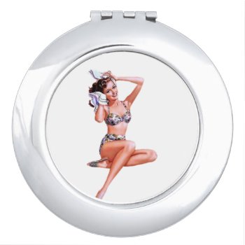 Pin Up Doing The Do Mirror by VintageBeauty at Zazzle