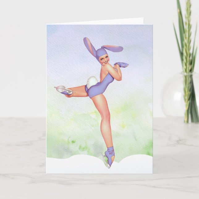 Pin-Up Easter Holiday Card (Front)