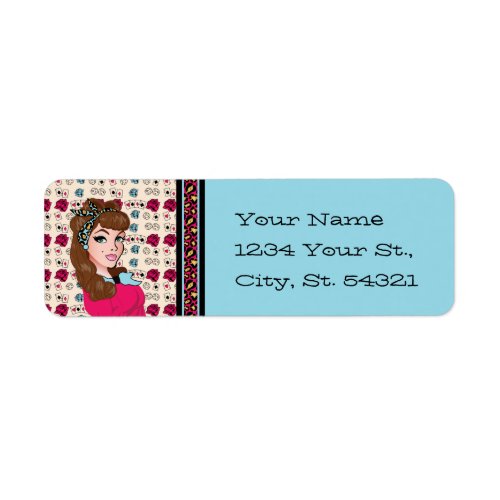 Pin_up Girl Address Labels