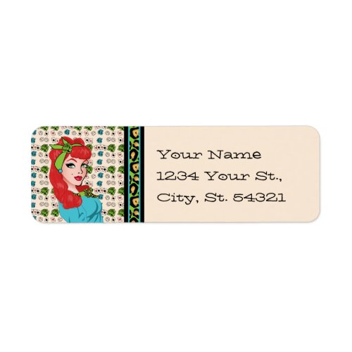 Pin_up Girl Address Labels