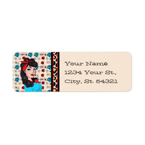 Pin_up Girl Address Labels