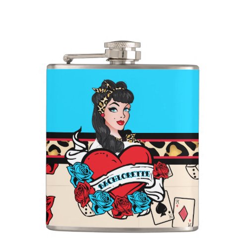 Pin_up Girl Bachelorette Party Flask