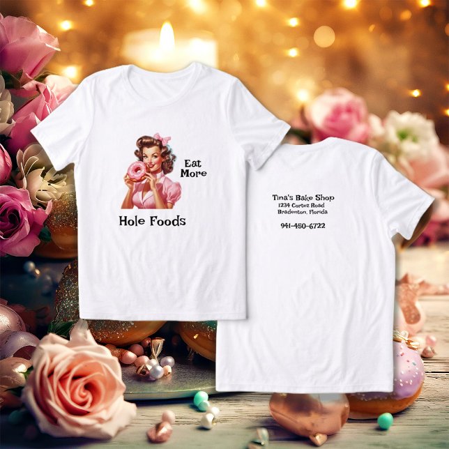 Pin-Up Girl Baker Themed  Doughnut Tri-Blend Shirt (Creator Uploaded)