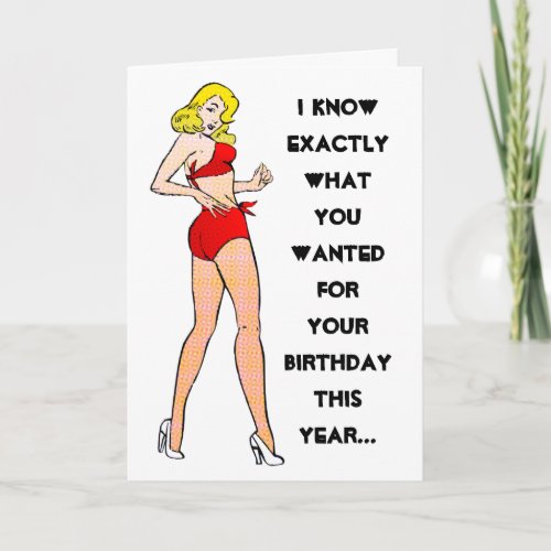 Pin_up Girl Birthday Card