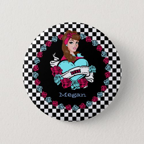 Pin_up Girl Button