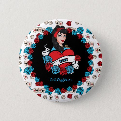 Pin_up Girl Button