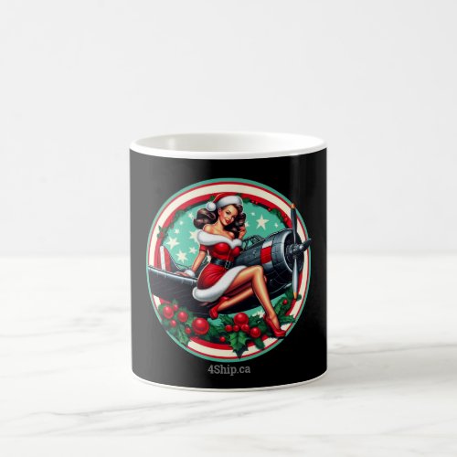 Pin_up Girl Christmas Mug