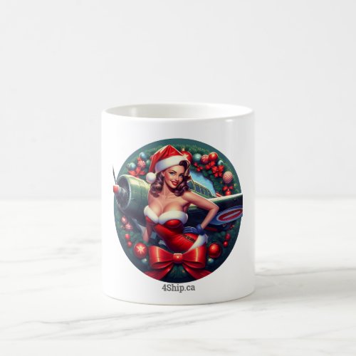 Pin_up Girl Christmas Mug