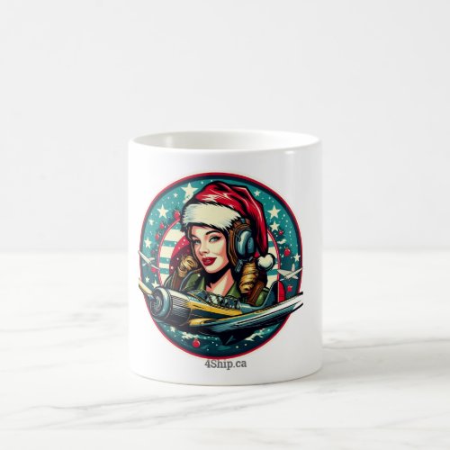 Pin_up Girl Christmas Mug