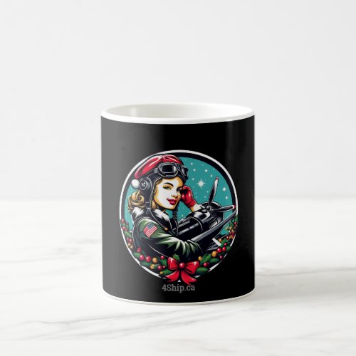 Pin_up Girl Christmas Mug