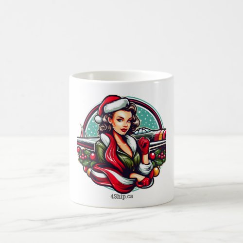 Pin_up Girl Christmas Mug