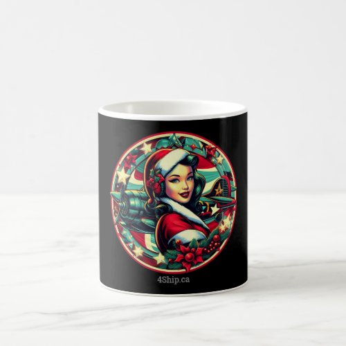 Pin_up Girl Christmas Mug