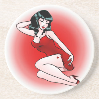 Pin Up Girl Coasters 50s Retro Pin-up Gifts