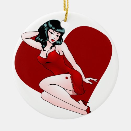 Pin Up Girl Decoration Personalized Pinup Ornament