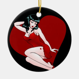 Pin Up Girl Decoration Personalized Pinup Ornament