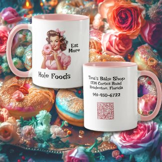 Pin-Up Girl Doughnut coffee