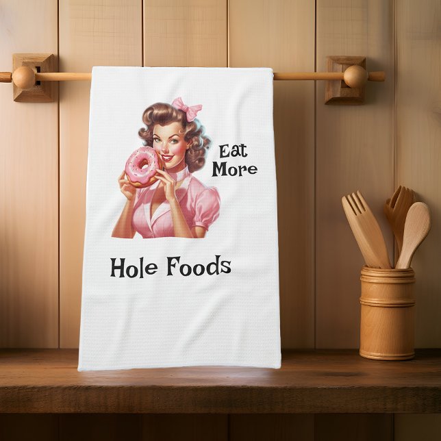 Pin-Up Girl Doughnut Kitchen Towel (Creator Uploaded)