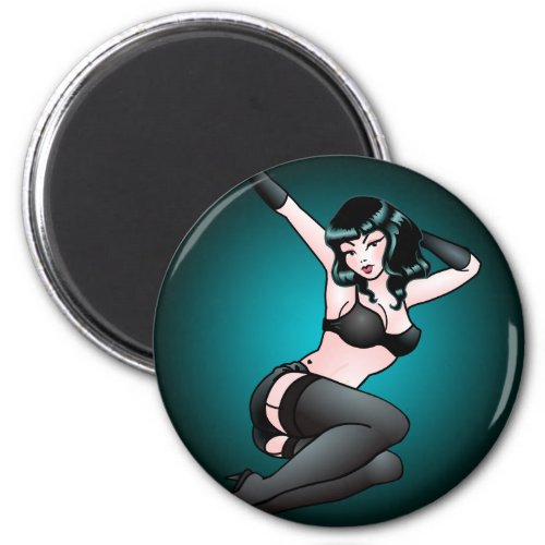 Pin Up Girl Fridge Magnet Retro Jazz Pin_up Gifts