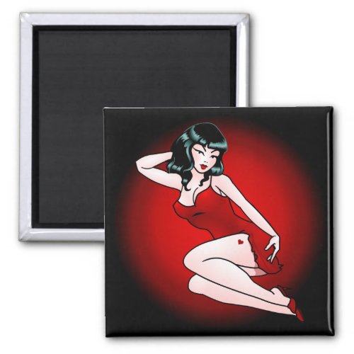 Pin Up Girl Fridge Magnet Retro Pin_up Gifts