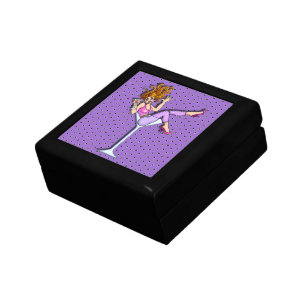 Pin-Up Girl in a Martini Glass (Red) Gift Box