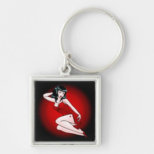 Pin Up Girl Keychain Retro Pin_up Gifts