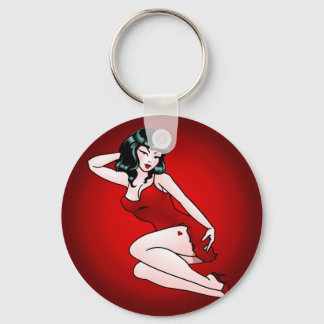 Pin Up Girl Keychain Retro Pin-up Gifts