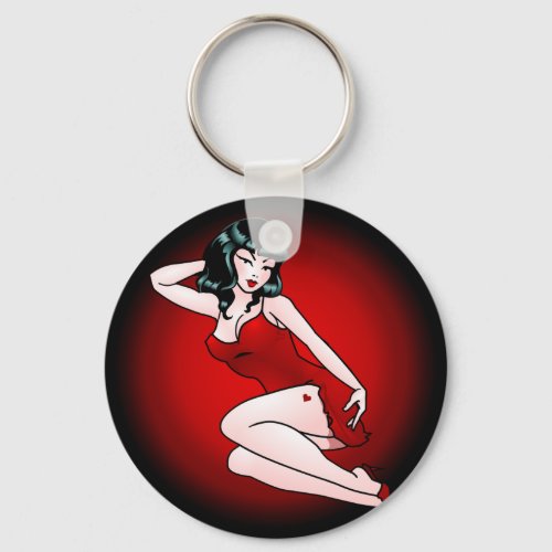 Pin Up Girl Keychain Retro Pin_up Girl Gifts