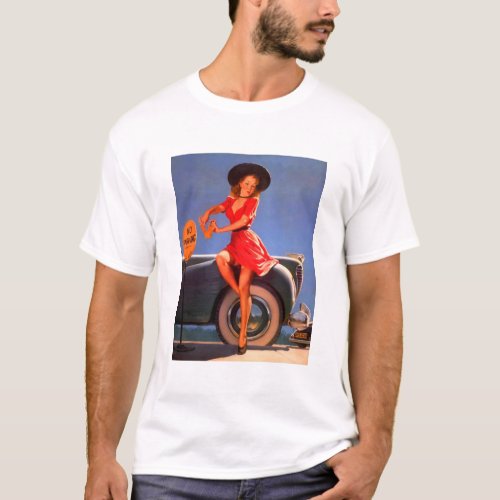 Pin Up Girl NO PARKING T_Shirt