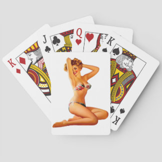 Pin Up Girl Poker Cards
