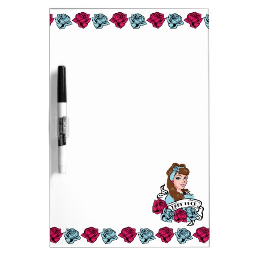 Pin_up Girl Rock_A_Billy Dry_Erase Board