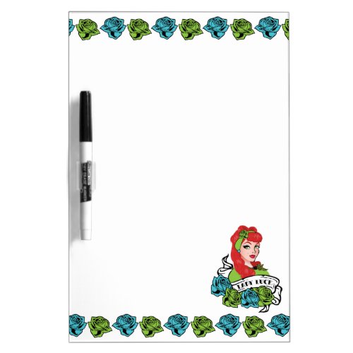 Pin_up Girl Rock_A_Billy Dry_Erase Board