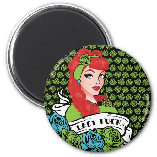 Pin_up Girl Rock_A_Billy Magnet