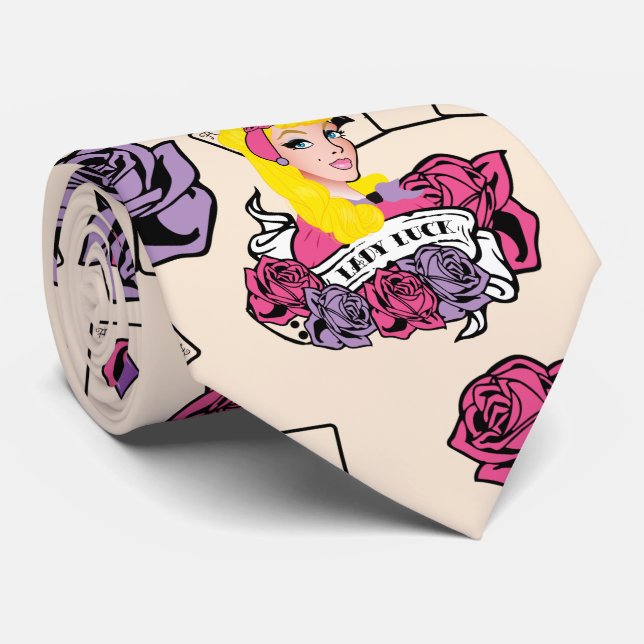 Pin-up Girl, Rock-A-Billy Neck Tie (Rolled)