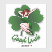 Green Clover Leaf Baseball, Zazzle