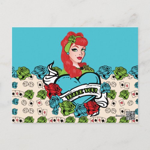 Pin_up Girl Thank You Cards