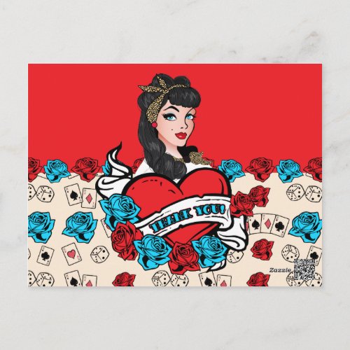 Pin_up Girl Thank You Cards