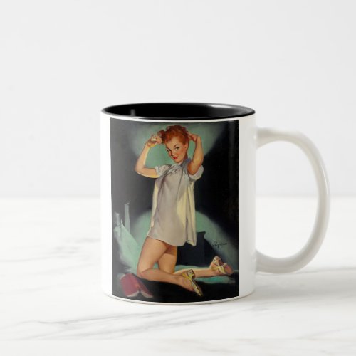 Pin Up Girl Vintage Art Coffee Mug