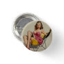 Pin Up Girl Vintage Art - Pinback Button