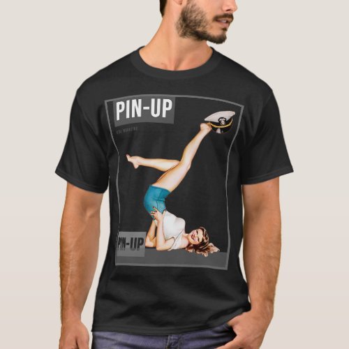Pin up Girl Vintage Pinup Magazine 13 T_Shirt