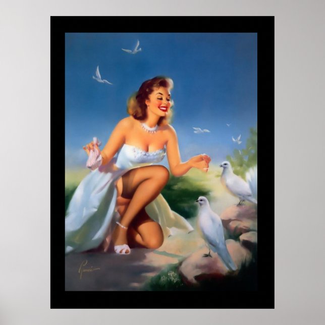 Pin-Up  Girl Vintage poster (Front)