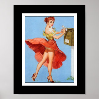 Pin up Girls Art Vintage Retro Print