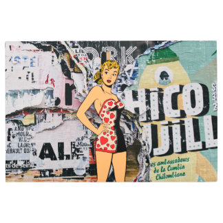 Pin-Up Heart Rebel Metal Print