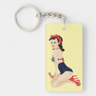 Pin up keychain